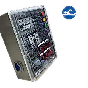 Havuz elektrik panosu IP65, 2 pompa ve aydınlatma kontrolü için Legrand komponentli Yaptes pano montajı
